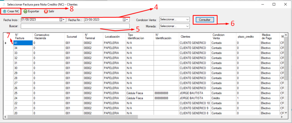 CREAR NOTA CRÉDITO PARCIAL CLIENTES DESK Wolk Software