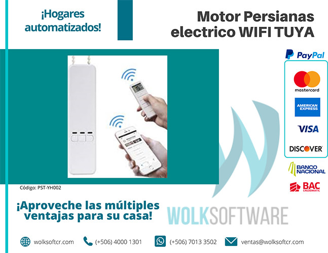 Motor Persianas Electrico Wifi Tuya Pst Yh002 Wolk Software