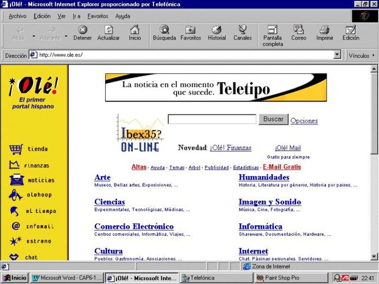 Read more about the article Qué fue de Olé, el primer gran buscador en español: una historia fugaz marcada por el crecimiento brutal y la polémica