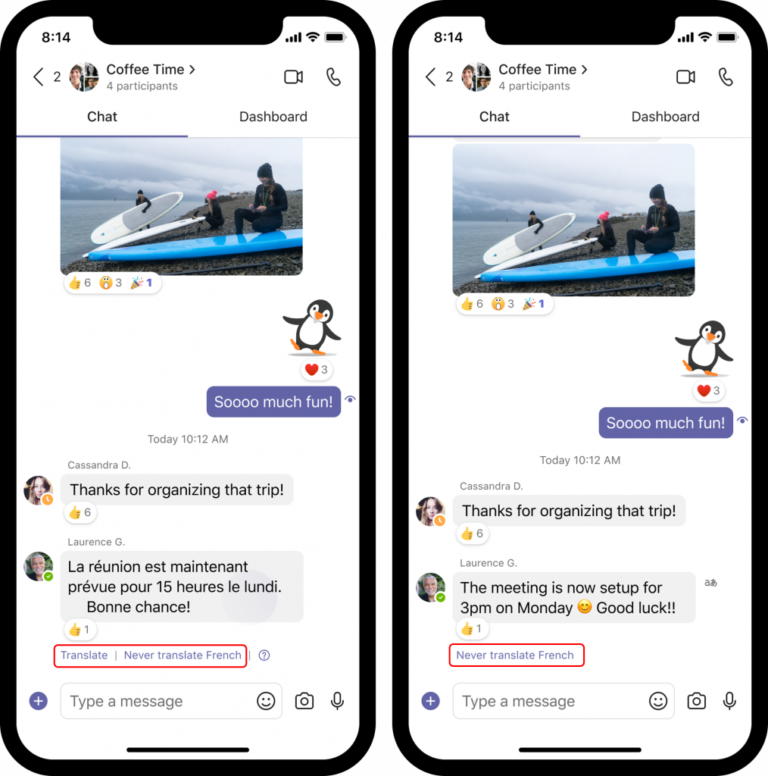 Read more about the article Anunciamos la traducción inteligente de mensajes en Microsoft Teams para dispositivos móviles