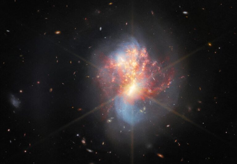 Read more about the article El James Webb tiene una nueva y crucial tarea: vigilar la colisión entre dos galaxias