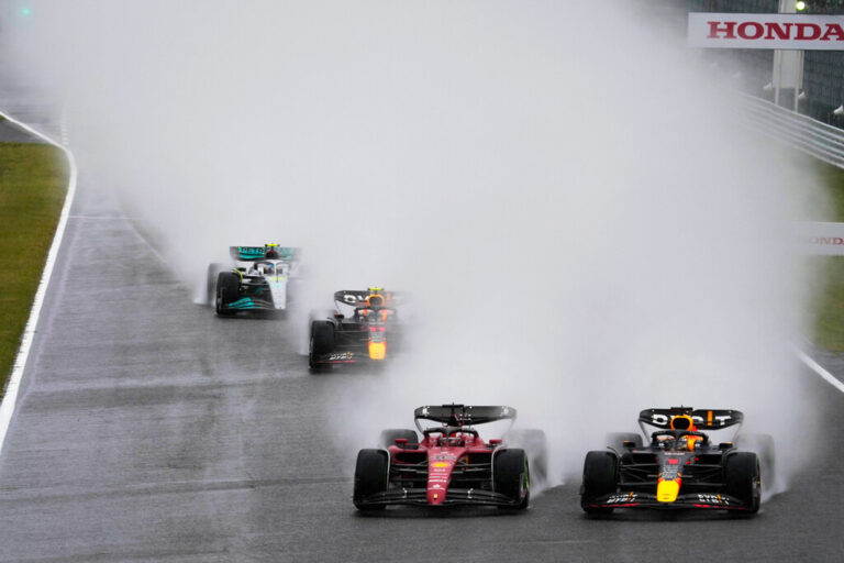 Read more about the article La Fórmula 1, el deporte más avanzado del mundo, tiene una solución revolucionaria para la lluvia: guardabarros