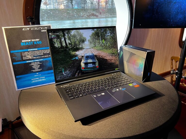 Read more about the article Medion Erazer Beast X40: una bestia de portátil gaming con una RTX 4090 y refrigeración líquida opcional para los más exigentes