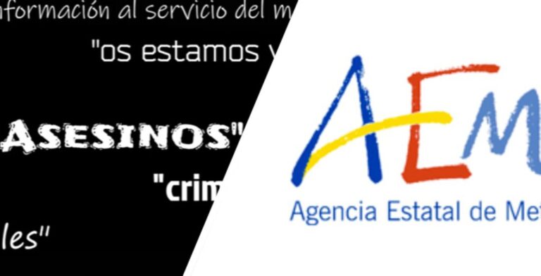 Read more about the article “Asesinos, sicarios, criminales”: los grupos anticiencia y conspiranoicos tienen en AEMET a su nuevo enemigo
