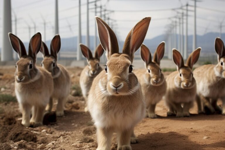 Read more about the article Hay conejos caníbales en una granja de Valladolid. Su ganadero tiene clara la razón: los aerogeneradores