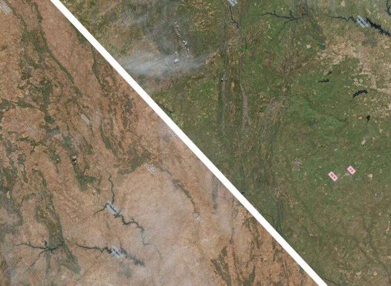 Read more about the article La imagen más deprimente y que mejor explica la sequía de España se ha tomado desde el espacio