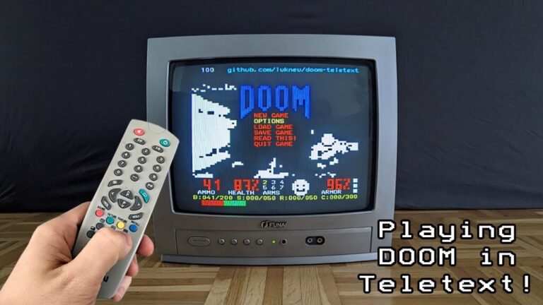 Read more about the article Cuando parecía que ya lo habíamos visto todo, alguien ha empezado a jugar a ‘Doom’ en… teletexto