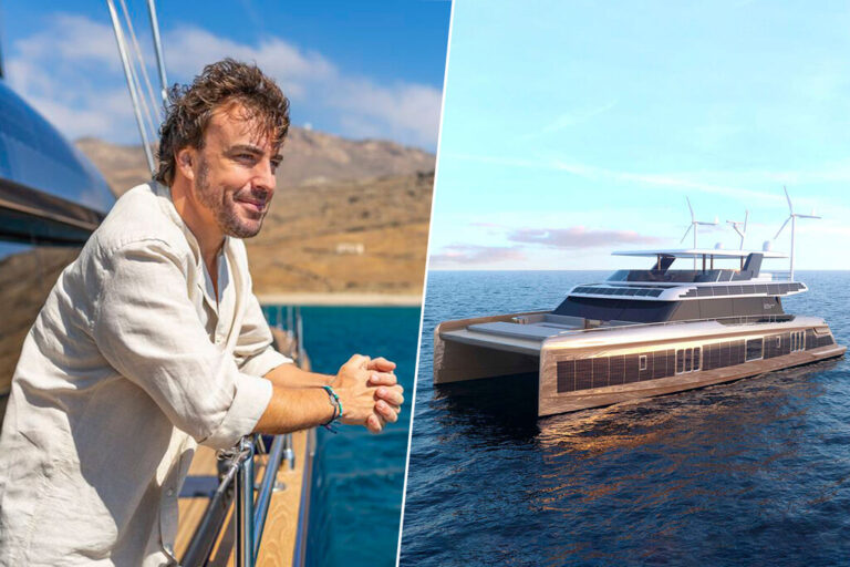 Read more about the article Gigantesco, de lujo y 100% eléctrico: así es el alucinante catamarán ecológico de Fernando Alonso
