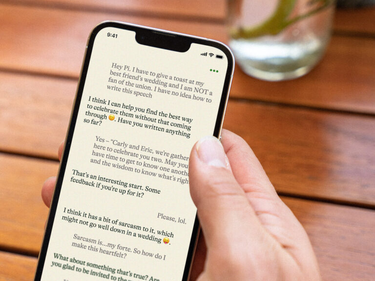 Read more about the article Pi es un chatbot que quiere competir con ChatGPT siendo “amable”. Y ya vale 4.000 millones de dólares