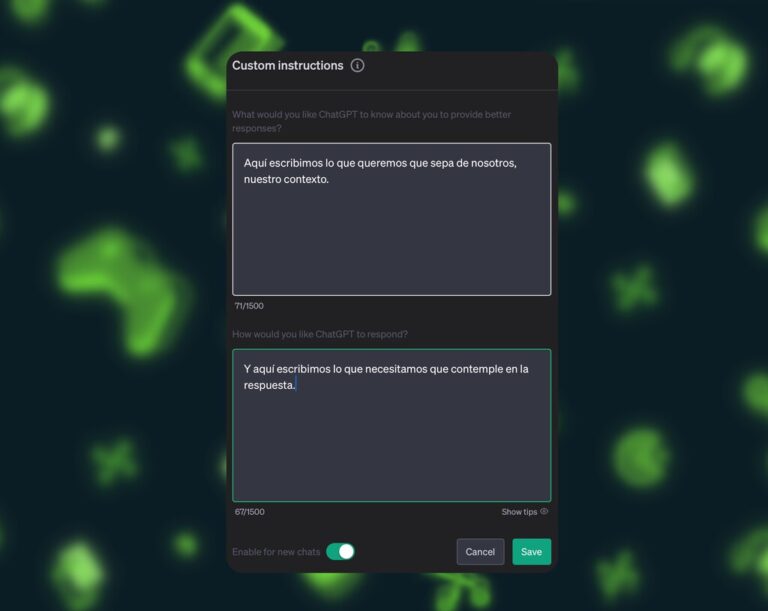 Read more about the article ChatGPT incorpora las “instrucciones personalizadas”, la mejor forma de no tener que repetirnos en cada conversación