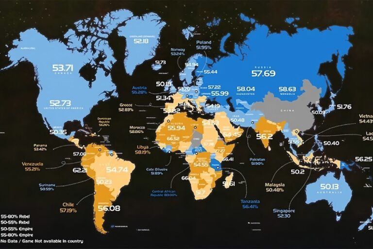 Read more about the article Los países que apoyarían al Imperio o a los Rebeldes en ‘Star Wars’, reunidos en un ilustrativo mapa