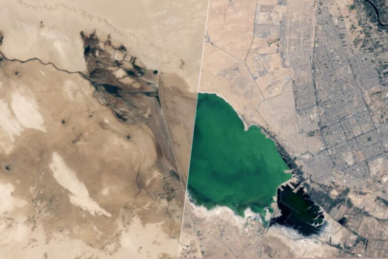 Read more about the article Hay un lago en Irak que sigue el camino contrario al mar de Aral: está volviendo a aparecer