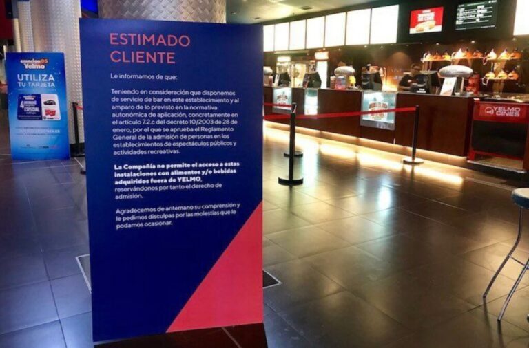 Read more about the article Yelmo Cines ya conoce la multa a pagar por impedir entrar con comida y bebida del exterior: 30.000 euros